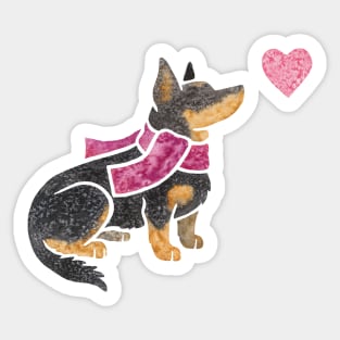 Lancashire Heeler watercolour Sticker